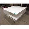 Image 1 : New White Lacquer Coffee Table with Drawers