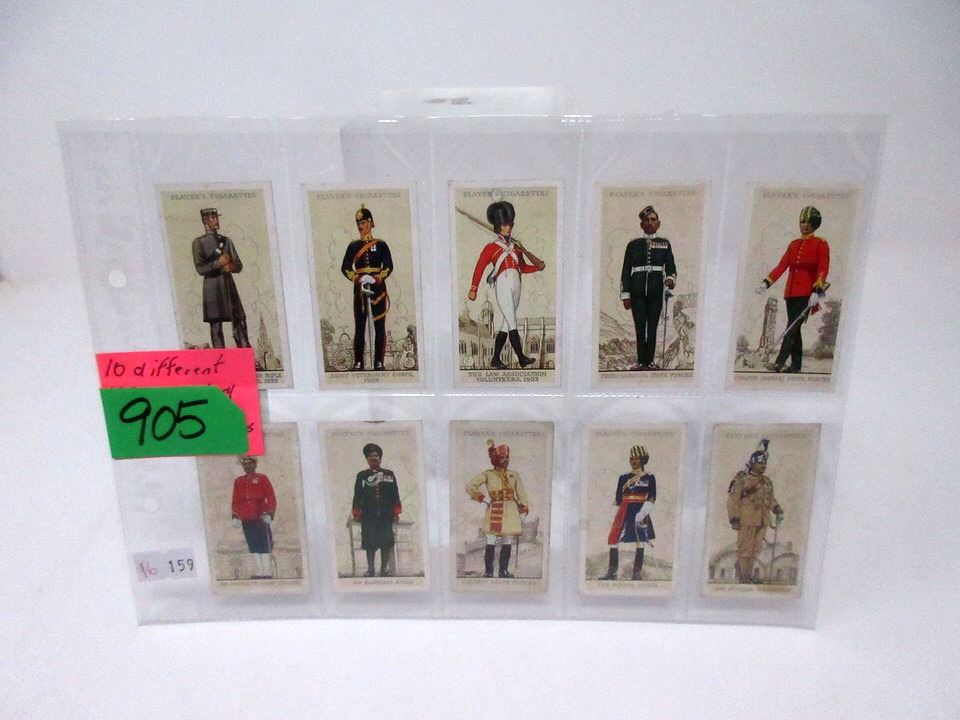 Ten 1938 John Player & Sons Cigarette Cards Ten 1938 John Player & Sons Cigarette Cards