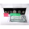 Image 1 : 1967 Canadian Silver Coin Set & Mint $1 Bank Note