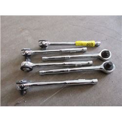 6 New 1/2" Drive Ratchets