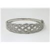 Image 1 : Multi Diamond Twist Design Bangle Bracelet
