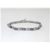 Image 1 : Diamond & Amethyst  Tennis Bracelet