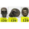 Image 1 : Celtic Design Carved Bronze Skull Paperweight