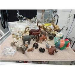 30+ Elephant Figurines - Many Vintage