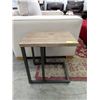 Image 1 : New Wood Top End Table with Metal Frame