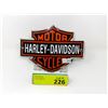 Image 1 : Vintage 3.5" x 6" Harley Davidson Porcelain Sign