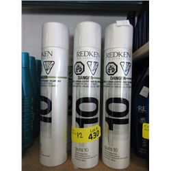 12 Cans of Redken guts 10 Volume Spray Mousse - 10 oz.