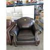 Image 1 : New Brown Amax Leather Down Filled Arm Chair