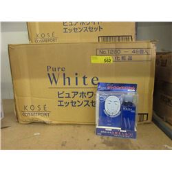 Case of 48 Kose Pure White Mask and Lotion Sets