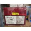 Image 1 : 2 New Twin 3 Piece Polyester Sheet Sets - Red