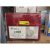 Image 1 : 2 New Twin 3 Piece Polyester Sheet Sets - Red