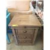 Image 1 : New 3 Drawer Recycled Wood End Table