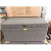 Image 1 : New Grey Woven Resin Storage Trunk