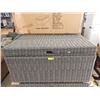 Image 1 : New Grey Woven Resin Storage Trunk
