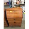 Image 1 : Vintage Maple Drop Front Desk with Drawers