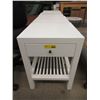 Image 1 : New White End Table with Drawer