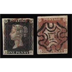 1840 1d PLATE 1, USED