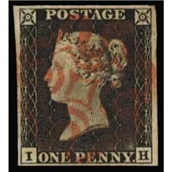 1840 1d PLATE 1, USED