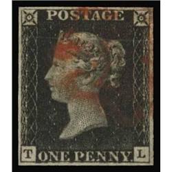 1840 1d PLATE 1, USED