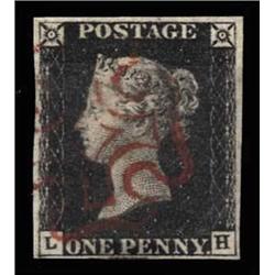 1840 1d PLATE 4, USED