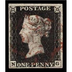 1840 1d PLATE 4, USED