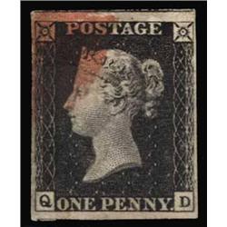 1840 1d PLATE 4, USED