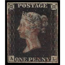 1840 1d PLATE 5, USED