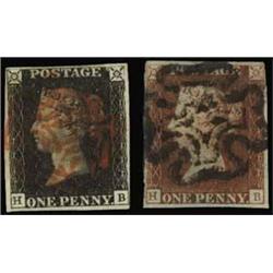 1840 1d PLATE 5, USED