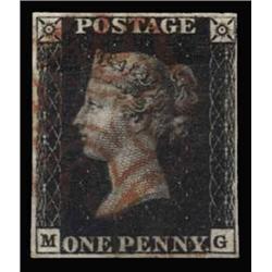 1840 1d PLATE 5, USED