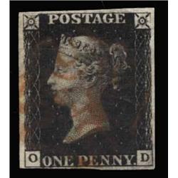 1840 1d PLATE 5, USED