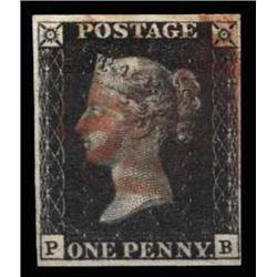 1840 1d PLATE 5, USED