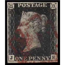 1840 1d PLATE 6, USED