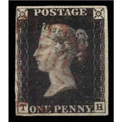 1840 1d PLATE 6, USED