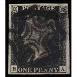 1840 1d PLATE 7, USED