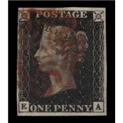 1840 1d PLATE 8, USED