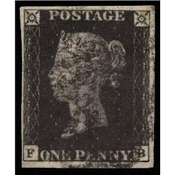 1840 1d PLATE 8, USED