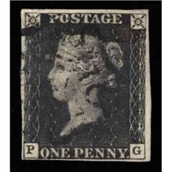 1840 1d PLATE 8, USED