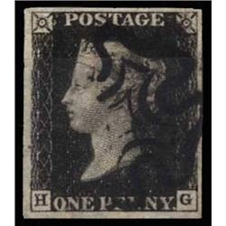 1840 1d PLATE 8, USED