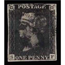 1840 1d PLATE 8, USED