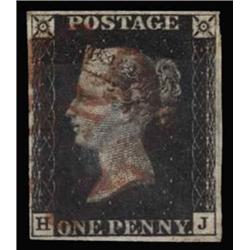 1840 1d PLATE 8, USED