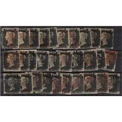 1840 1d PLATE 1, USED