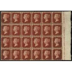 1858-79 PLATE NOS, UNUSED