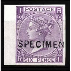 QV SURFACE PRINTED, SPECIMEN