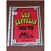 Image 1 : Led Zeppelin 1975 Earls Court Official Tour Program with attached badge excellent condition.