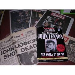The Beatles Newpaper Tributes to John,George + other cuttings