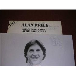 Alan Price Autographed "A Rock n Roll Night" At The Royal Court LP key1 + Poster which is also signe