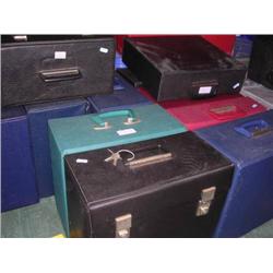 A collection of 12 record cases containing Classical Lp Records