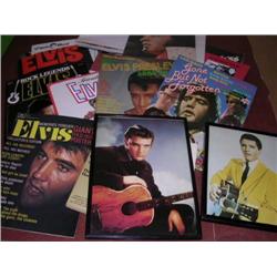 A collection of Elvis Presley posters, picture, etc.