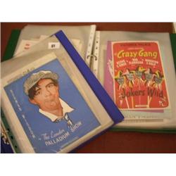 Two Folders of 63 West End Theatre Programmes 1947-70's inc The Crazy Gang, Tommy Steele, George For