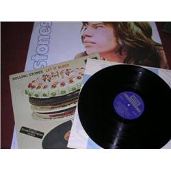 The Rolling Stones Let It Bleed LP Record with poster and sticker sleeve SLK 5025 with boxed Decca l
